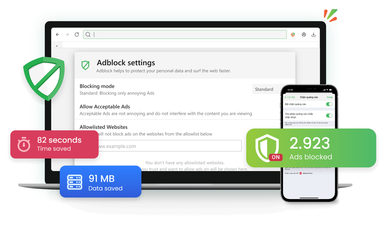 The best browser with built-in adblock