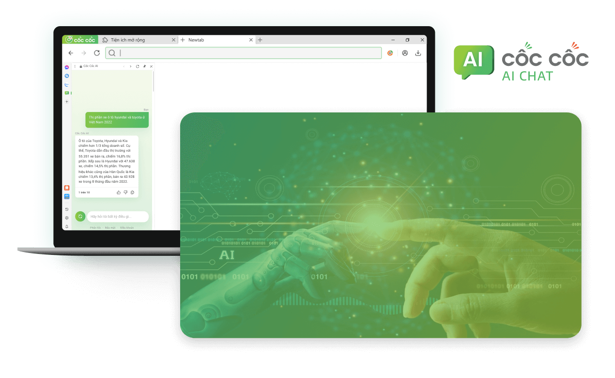 Cốc Cốc AI Chat - Trợ lý trình duyệt tối ưu cho người Việt