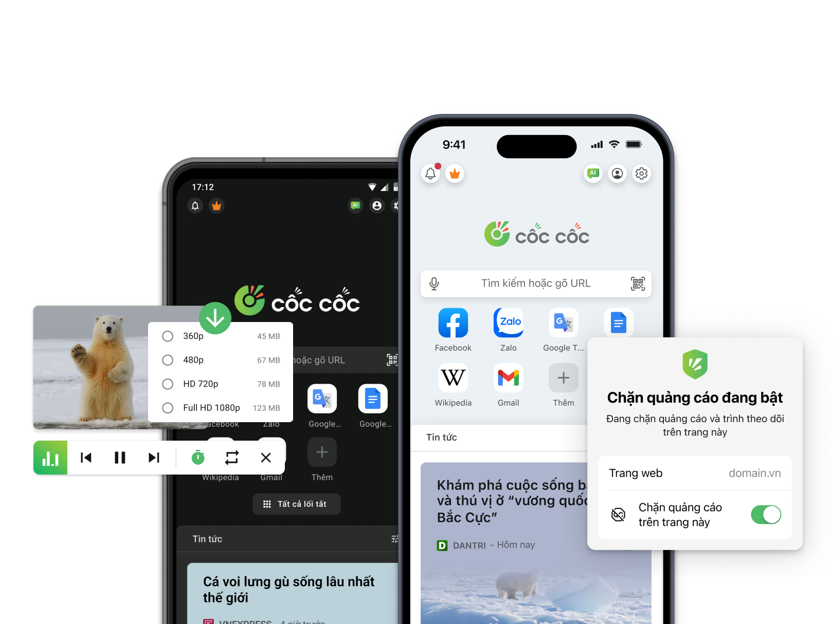 Lướt web mọi nơi cùng Cốc Cốc Mobile