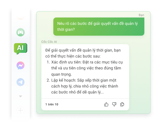 Trợ lý trình duyệt AI Chat thông minh